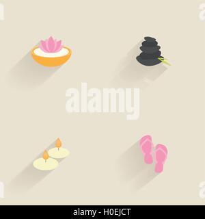 Abstrakte Spa Icons Stock Vektor