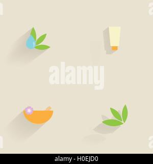 Abstrakte Spa Icons Stock Vektor