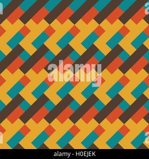 Vintage retro Musterdesign Hintergrund abstrakt geometrische Form Vektor-illustration Stock Vektor