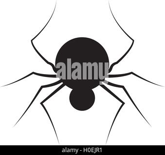 Halloween-Silhouette-Symbol Stock Vektor
