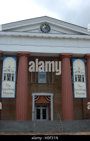 Außenansicht des Lynchburg Museums in Lynchburg, Virginia, USA Stockfoto