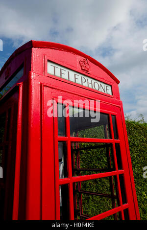 Rote Telefonzelle Stockfoto