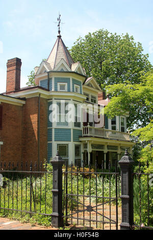 Haus im historischen Stadtteil Lynchburg, Virginia, USA Stockfoto