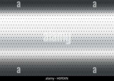 graue Chrom metallic Mesh. Metall Hintergrund und Textur. 3D Illustration. Stockfoto