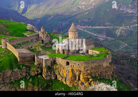 9. Jahrhundert Tatev Kloster in der Provinz von Syunik, südöstlichen Armenien. Stockfoto