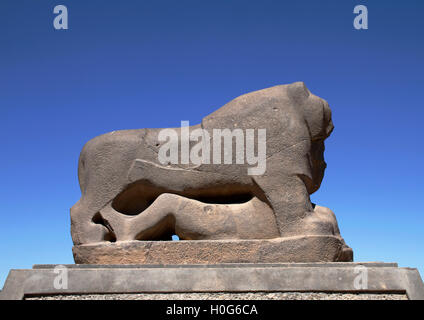 Der Löwe von Babylon im Irak. Stockfoto