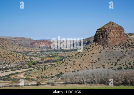 Bauernhof in der Karoo Stockfoto