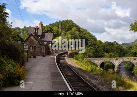 Berwyn Station auf der Museumsbahn Llangollen Stockfoto