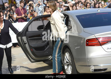 San Sebastian, Spanien. 20. Sep, 2016. Sigourney Weaver ist gesehen, Ankunft am 64. Filmfestival von San Sebastián am 20. September 2016 in San Sebastian, Spanien. | Verwendung Weltweit © Dpa/Alamy Live-Nachrichten Stockfoto