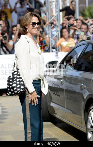 San Sebastian, Spanien. 20. Sep, 2016. Sigourney Weaver ist gesehen, Ankunft am 64. Filmfestival von San Sebastián am 20. September 2016 in San Sebastian, Spanien. | Verwendung Weltweit © Dpa/Alamy Live-Nachrichten Stockfoto