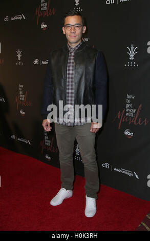 Los Angeles, Kalifornien, USA. 20. Sep, 2016. 20. September 2016 - Los Angeles, Kalifornien - Conrad Ricamora. ABC '' wie zu bekommen Away With Murder'' Staffel 3 Premiere statt im pazifischen Theater im Grove. Bildnachweis: PMA/AdMedia © Pma/AdMedia/ZUMA Draht/Alamy Live-Nachrichten Stockfoto