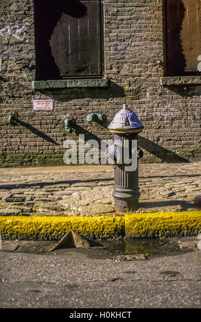 Hydranten auf Bürgersteig Stockfoto