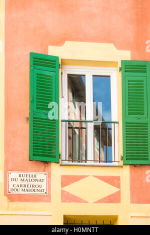 Straßennamen, Nizza, Côte d ' Azur, Alpes-Maritimes, Frankreich Stockfoto