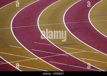 Laufstrecke closeup Stockfoto