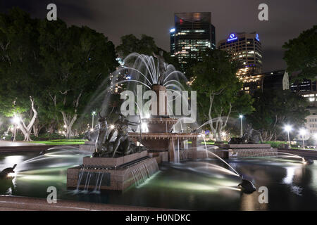 Archibald Springbrunnen errichtet im Hyde Park North im Jahr 1932, ein Geschenk an die Stadt von Sydney New South Wales Australia Stockfoto