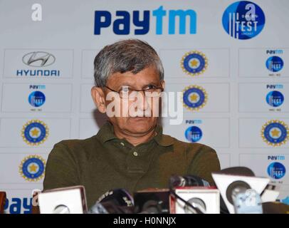 Board Control Cricket Sekretär Ajay Shirke Auswahl indische Team Indien vs New Zealand Paytm Versuchsreihen in Mumbai Stockfoto