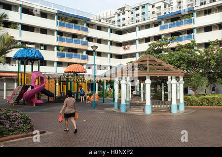 Die Wohnsiedlung in Geylang Bahru in Singapur Stockfoto