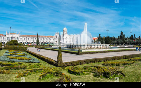 Mosteiro Dos Jerónimos, Jerónimos Kloster, Belém, Lissabon, Distrikt Lissabon, Portugal Stockfoto