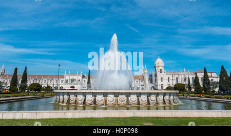 Mosteiro Dos Jerónimos, Jerónimos Kloster, Belém, Lissabon, Distrikt Lissabon, Portugal Stockfoto