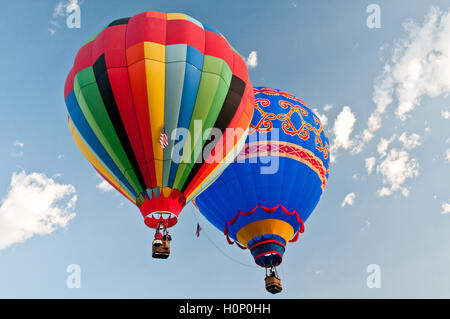 Heißluftballons über Ann Morrison Park in den "Geist von Boise Balloon Classic" im September 2016 Stockfoto