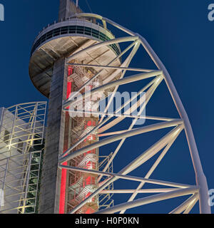 Vasco da Gama Tower Parque Das Nações Lissabon Portugal Stockfoto