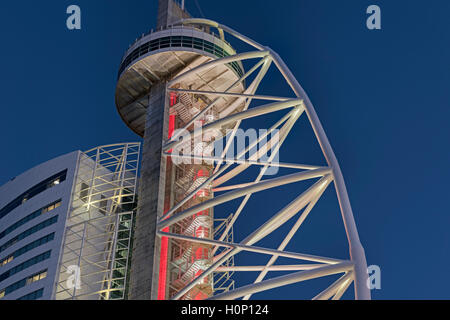 Vasco da Gama Tower Parque Das Nações Lissabon Portugal Stockfoto