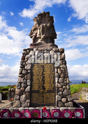 Kriegerdenkmal am Strand von Oban, Argyll und Bute Schottland Stockfoto