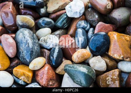 Hintergrund von Meer-Steinen Stockfoto