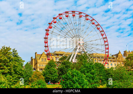 Princes Street Gardens in Edinburgh, Schottland Stockfoto