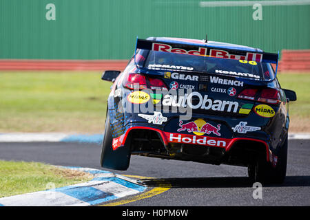 MELBOURNE/Australien - 17. September 2016: Supersportwagen im Zeittraining für das Sandown 500 "Retro" Endurance Rennen in Sandown Stockfoto