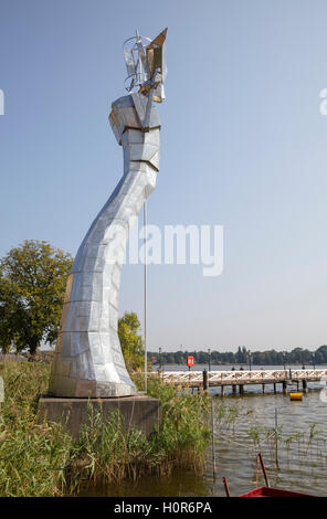 Parzival Am See aus mit Blick auf den Ruppiner See, Neuruppin, Brandenburg, Deutschland Stockfoto