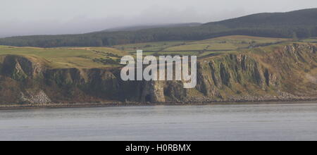 Fernblick über schwarze Höhle Bennan Kopf Isle of Arran Schottland September 2016 Stockfoto