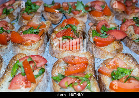 Sandwiches mit Tomaten Stockfoto