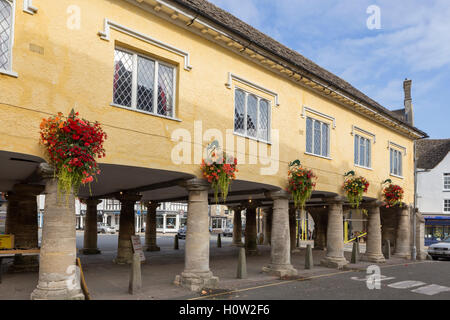 Der Markt Haus (1665), Marktplatz, Tetbury, Gloucestershire, England, Vereinigtes Königreich Stockfoto