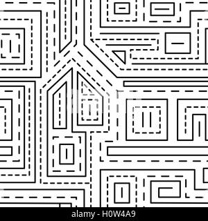 Nahtlose Muster Abstrakt Linien auf weißem Hintergrund Stock Vektor