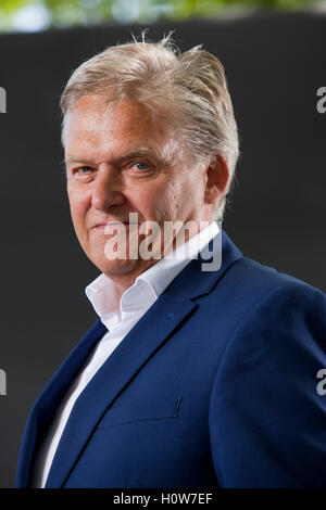 Iain Macwhirter, politischer Kommentator, Journalist und Autor, auf dem Edinburgh International Book Festival. Edinburgh, Schottland. 15. August 2016 Stockfoto