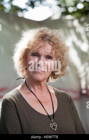 Jess Smith, schottischer Autor, Musiker und Erzähler von Perthshire reisen Menschen an das Edinburgh International Book Festival. Edinburgh, Schottland. 15. August 2016 Stockfoto