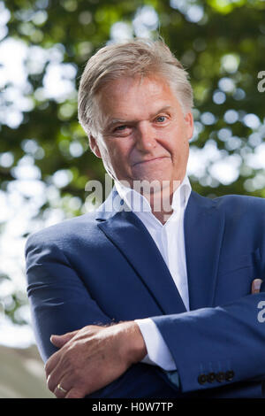 Iain Macwhirter, politischer Kommentator, Journalist und Autor, auf dem Edinburgh International Book Festival. Edinburgh, Schottland. 15. August 2016 Stockfoto