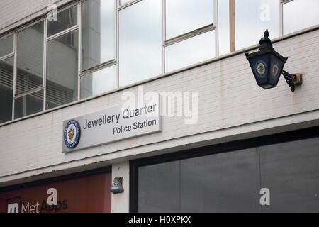 Polizeistation in der das Jewellery Quarter Birmingham Stockfoto