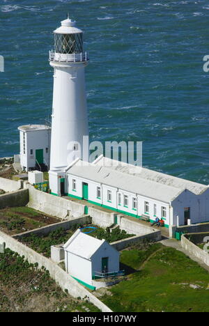 South Stack Leuchtturm, Anglesey, Wales, Stockfoto
