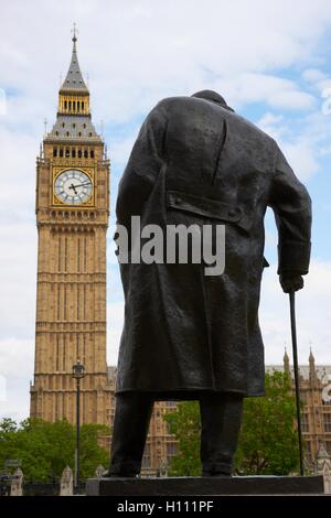 Statue von Winston Churchill Stockfoto