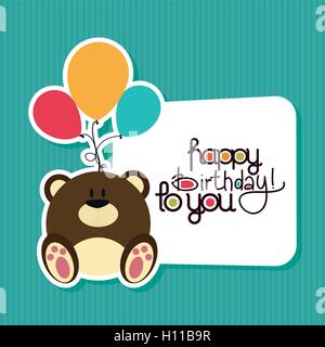 Herzlichen Glückwunsch zum Geburtstag Stock Vektor