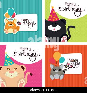 Herzlichen Glückwunsch zum Geburtstag Stock Vektor