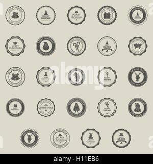 Weihnachts-icons Stock Vektor