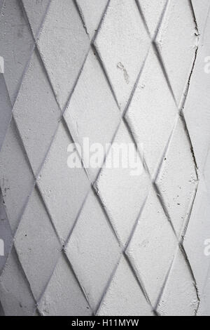 Metall mit Diamanten im Stadtgebiet gemalt Stockfoto