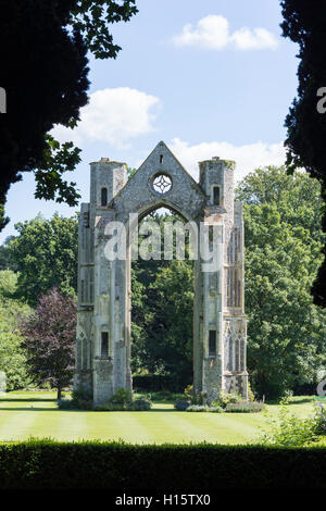 Ritter Tor, Walsingham Abtei, Walsingham, Norfolk, England, Vereinigtes Königreich Stockfoto