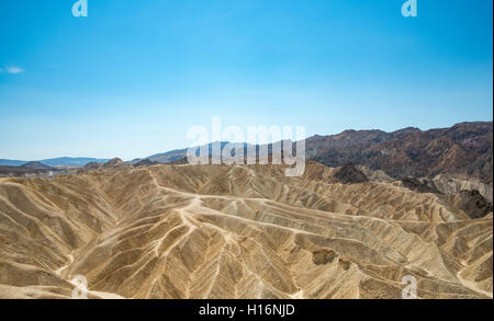 Badlands, Felsformationen am Zabriskie Point, Death Valley National Park, Kalifornien, USA Stockfoto