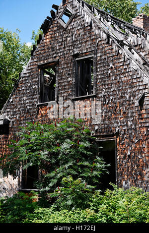 Ghost Dorf von Val-Jalbert, Kanada Stockfoto