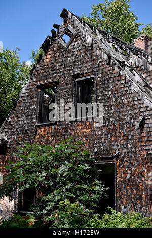 Ghost Dorf von Val-Jalbert, Kanada Stockfoto