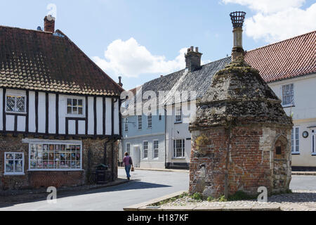 16. Jahrhundert Sonnenpaneelen, Common Place, wenig Walsingham, Norfolk, England, Vereinigtes Königreich Stockfoto